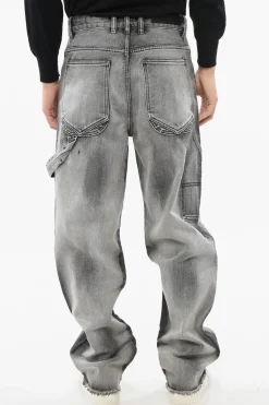Online Jeans Delavè JOHN con Fondo Sfrangiato 23cm Uomo Jeans