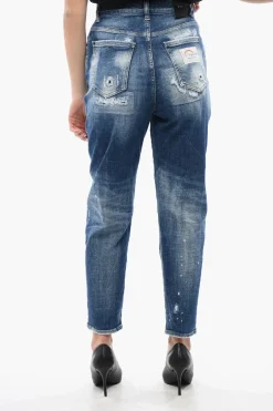 Best Jeans Delavè 80'S Fit con Dettagli Distressed 14cm Donna Jeans