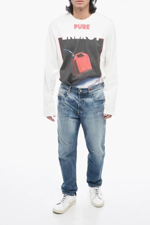Best Jeans D-FINING Tapered Fit con Strappi L.32 Uomo Jeans