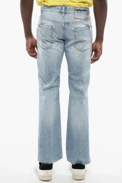 Jeans Distressed a Lavaggio Chiaro>Dsquared2 Hot