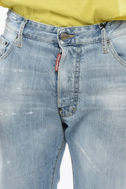 Jeans Distressed a Lavaggio Chiaro>Dsquared2 Hot