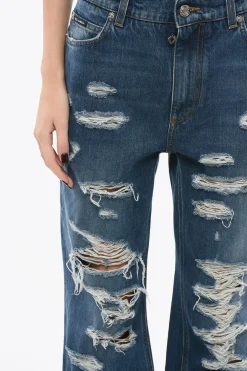 Clearance Jeans Distressed con Fondo Sfrangiato 23cm Donna Jeans
