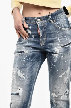 Jeans Distressed In Strass></noscript>Dsquared2 Hot