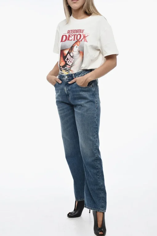 New Jeans D-REGGY Loose Fit con Gamba Diritta L.32 Donna Jeans