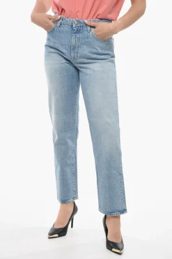 Outlet Jeans ELIS Regular Fit a con Cuciture a Vista 19,5cm Donna Jeans