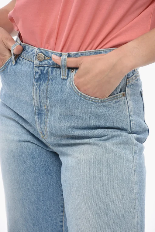 Outlet Jeans ELIS Regular Fit a con Cuciture a Vista 19,5cm Donna Jeans