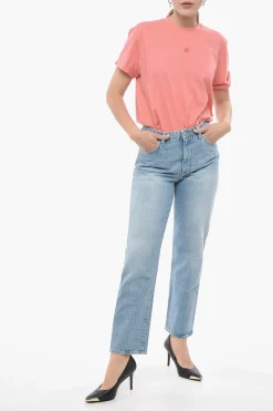 Outlet Jeans ELIS Regular Fit a con Cuciture a Vista 19,5cm Donna Jeans