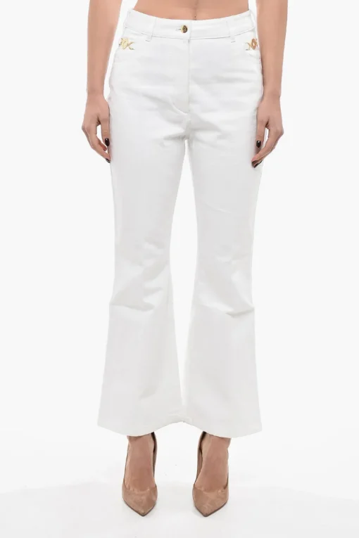 Best Jeans Flare Fit Con Dettagli Gioiello 28cm Donna Jeans