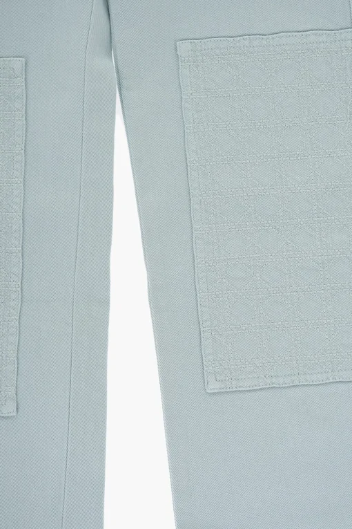 Jeans in Twill di Cotone con Bottone Logato>Dior Kids Sale