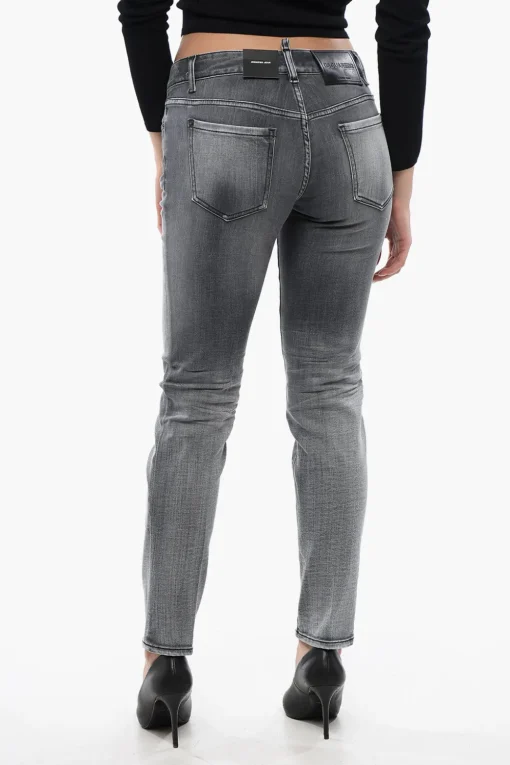 Best Jeans Jennife Fit in Denim Stone Washed 15cm Donna Jeans