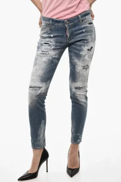 Jeans JENNIFER Bleached Distressed>Dsquared2 Discount