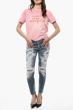 Jeans JENNIFER Bleached Distressed></noscript>Dsquared2 Discount