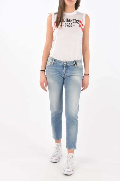 Online Jeans JENNIFER CROPPED a Vita Bassa Donna Jeans