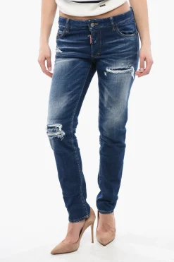Jeans Jennifer Fit in Denim Lavaggio Scuro 15cm>Dsquared2 Outlet