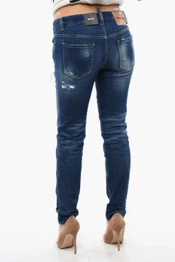 Jeans Jennifer Fit in Denim Lavaggio Scuro 15cm>Dsquared2 Outlet
