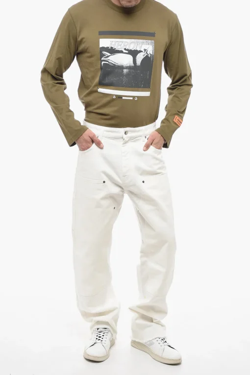 Jeans JOHN a Gamba Ampia con Applicazione sul Retro>Darkpark Outlet