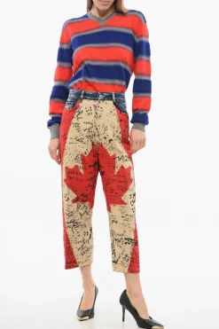 Jeans Kawaii Fit in Denim Patchwork 21cm></noscript>Dsquared2 Online