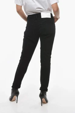 Discount Jeans LE GARCON Straight Fit a Vita Media 15cm Donna Jeans
