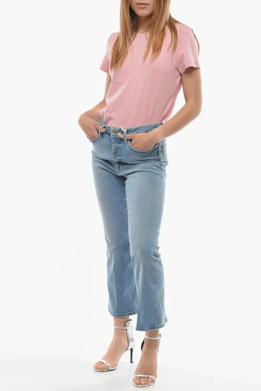 Fashion Jeans LE ONE Cropped Mini Boot Donna Jeans