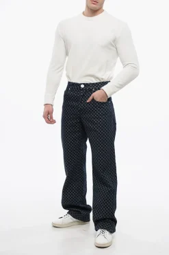 Jeans Loose Fit con Motivo Monogram></noscript>Balmain Clearance