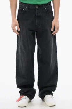 Jeans Loose-Fit Effetto Delavé 25cm>Off-White Best