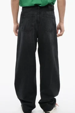 Jeans Loose-Fit Effetto Delavé 25cm>Off-White Best