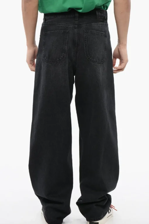 Jeans Loose-Fit Effetto Delavé 25cm>Off-White Best