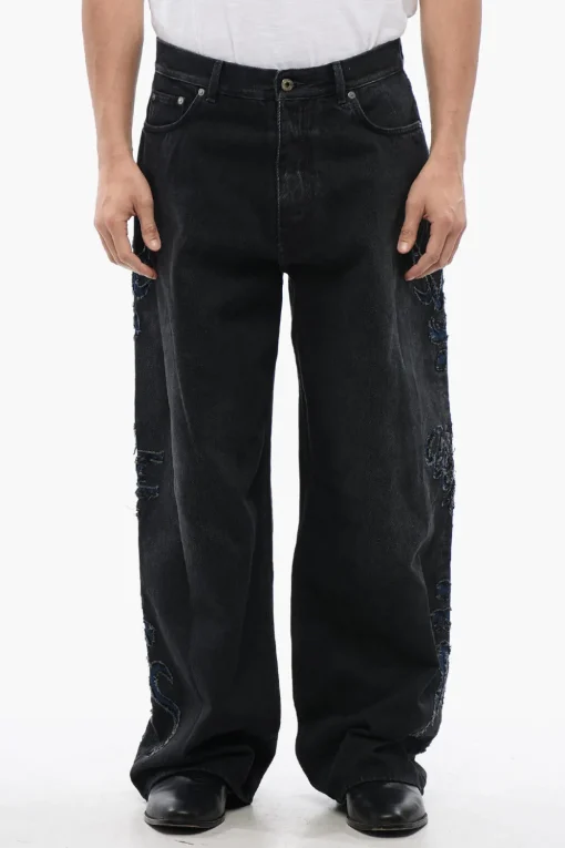 Jeans NATURELOVER Super Baggy Fit A Vita Alta>Off-White New