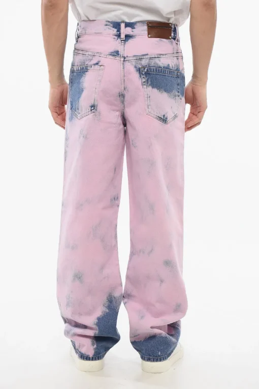 Hot Jeans PINE in Denim Tie Dye 25cm Uomo Jeans