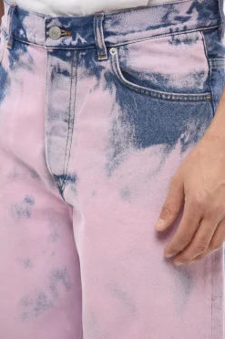 Hot Jeans PINE in Denim Tie Dye 25cm Uomo Jeans