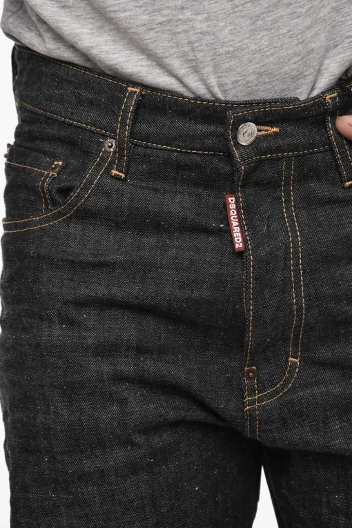 Fashion Jeans Regtular Fit Con Maxi Ricamo Sul Retro Uomo Jeans