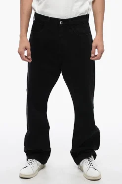 Outlet Jeans Regular Fit a Lavaggio Scuro 25cm Uomo Jeans