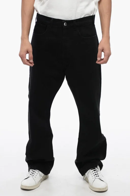 Outlet Jeans Regular Fit a Lavaggio Scuro 25cm Uomo Jeans