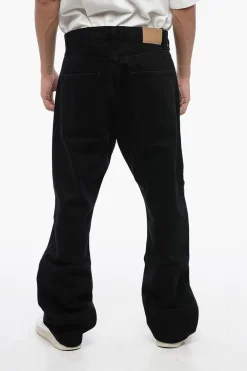 Outlet Jeans Regular Fit a Lavaggio Scuro 25cm Uomo Jeans