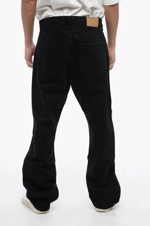 Outlet Jeans Regular Fit a Lavaggio Scuro 25cm Uomo Jeans