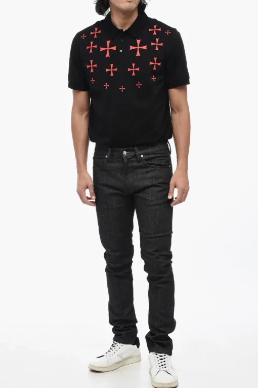 Online Jeans Regular Fit Con Bottone Argento 17cm Uomo Jeans