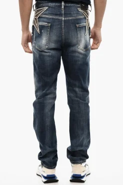 Jeans Regular Fit Con Gioielli>Dsquared2 Best