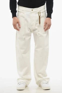 Fashion Jeans Regular Fit DAVID con Coulisse e Catena 28cm Uomo Jeans