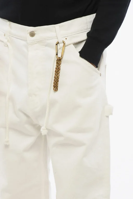 Fashion Jeans Regular Fit DAVID con Coulisse e Catena 28cm Uomo Jeans