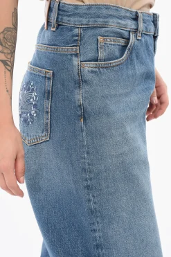 Jeans Regular Fit in Denim Lavaggio Scuro con Tasca Ricamata 24cm></noscript>Etro Best