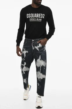 Discount Jeans Regular Fit in Strass a Vita Bassa Uomo Jeans