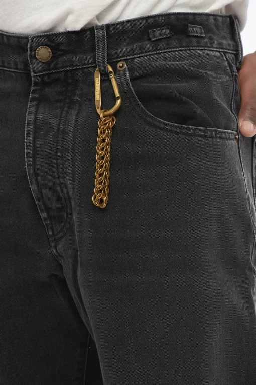 Online Jeans Regular Fit MARK Stone Washed con Catena 23cm Uomo Jeans