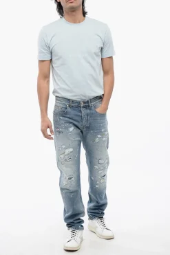 Best Jeans Regular Fit SID Effetto Distressed 18 cm Uomo Jeans