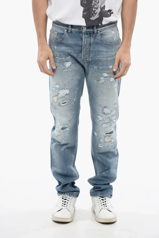 Best Jeans Regular Fit SID Effetto Distressed 18 cm Uomo Jeans