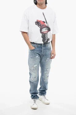 Best Jeans Regular Fit SID Effetto Distressed 18 cm Uomo Jeans