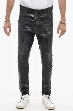 Discount Jeans Relax a Cavallo Basso con Dettaglio Distressed Uomo Jeans