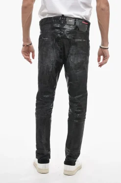 Discount Jeans Relax a Cavallo Basso con Dettaglio Distressed Uomo Jeans
