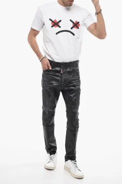 Discount Jeans Relax a Cavallo Basso con Dettaglio Distressed Uomo Jeans