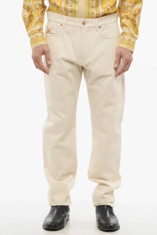 Clearance Jeans Relaxed Fit con Dettaglio Logo MEDUSA 20,5cm Uomo Jeans