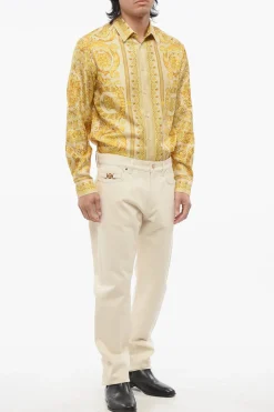 Clearance Jeans Relaxed Fit con Dettaglio Logo MEDUSA 20,5cm Uomo Jeans